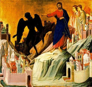 Imagenes de jesus tentado por satanas