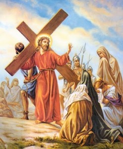 Octava Estacion Jesus consuela a las hijas de Jerusalen
